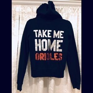 VS PINK Baltimore Orioles zip up hoodie